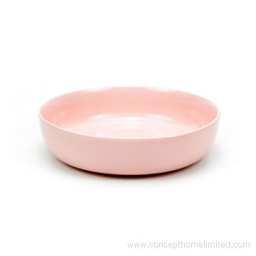 Reactive glazed stoneware dinner set in Pink
